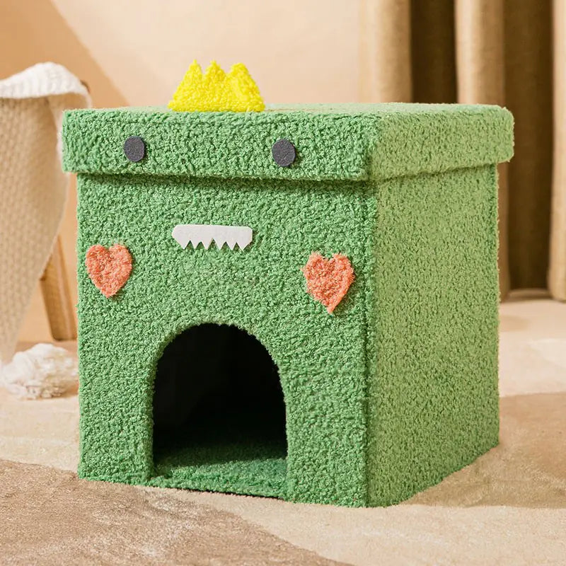 Foldable Four Seasons Semi-Enclosed Pet Stool