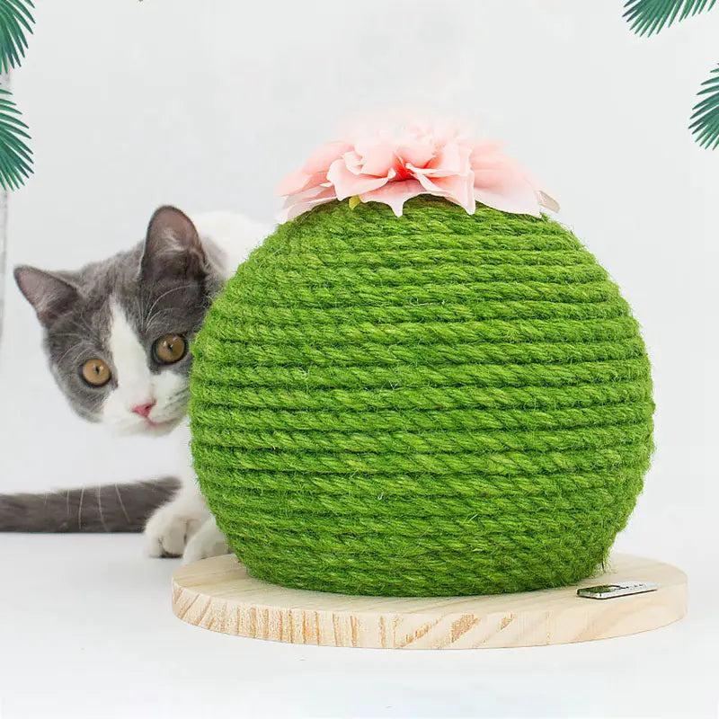 Cactus Cat Tower with Scratching Post and Multi-Functions