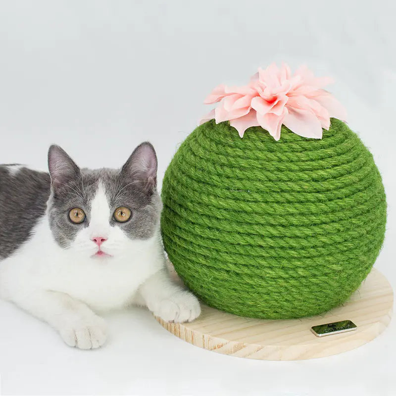 Cactus Cat Tower with Scratching Post and Multi-Functions