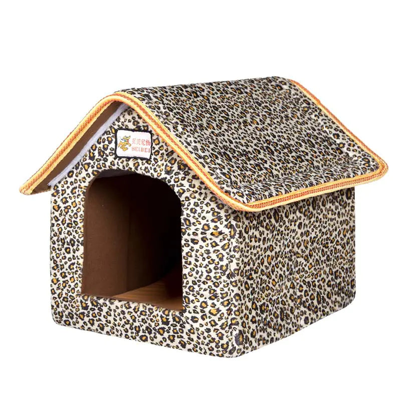 Pet Bed for Cats and Dogs, Washable Folding Design